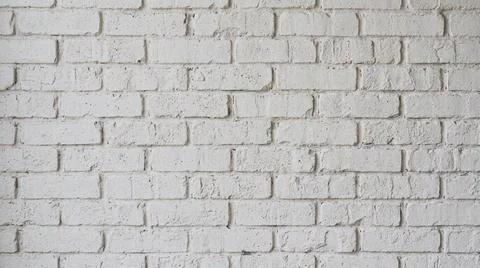 Clean White Brick Wall Texture. Foto stock