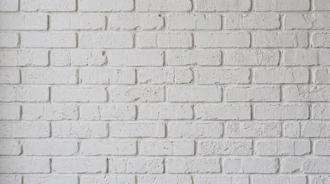 Clean White Brick Wall Texture Background. Foto stock