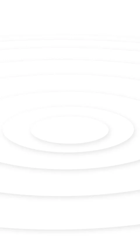 Clean white circle paper layered round forms, soft shadow depth, minimalist styl Stock Footage 340456782