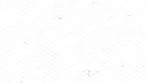 Clean white honeycomb texture subtle hex lines, bright copy space, and modern Stock Footage 333980920