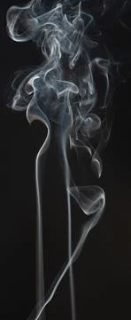 Clean white smoke shape effect Stock Photos