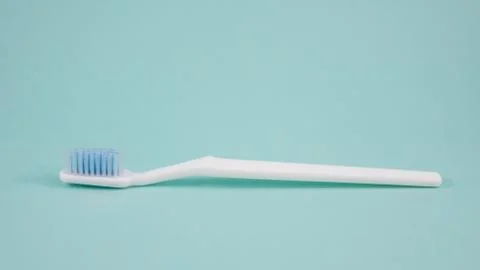 The clean white toothbrush Stock Photos
