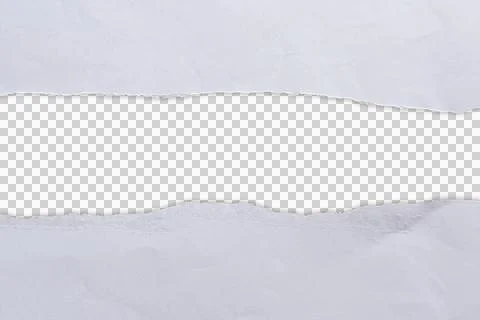Clean white torn paper texture with a blank horizontal opening for versatil.. Stock Illustration
