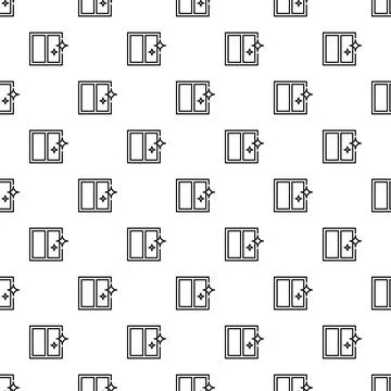 Clean window sparkle seamless pattern background イラスト素材