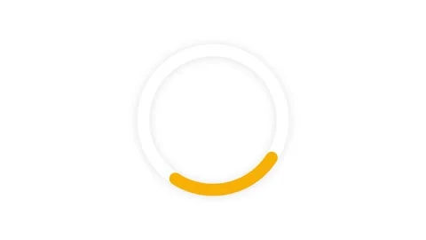 Clean yellow loading circle animation on bright white background. Minimalis.. Stock Footage 340798705