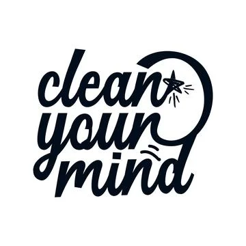 Clean Your Mind. Stock Illustration