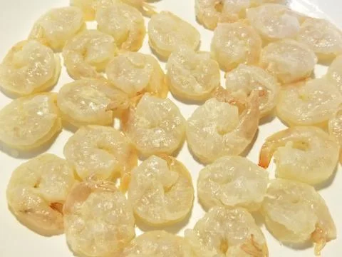 Cleaned Raw Shrimp (2) Stock Photos