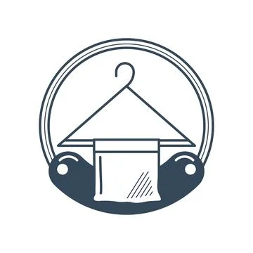 Cleaned towel icon Illustrazione stock