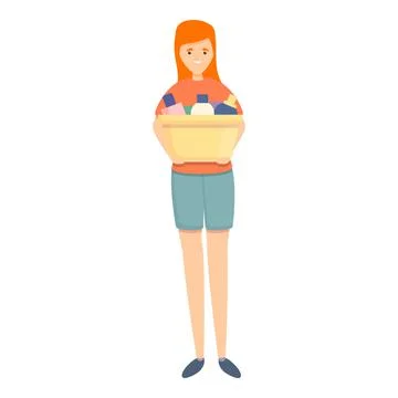 Cleaner box icon cartoon vector. Wash household Illustrazione stock