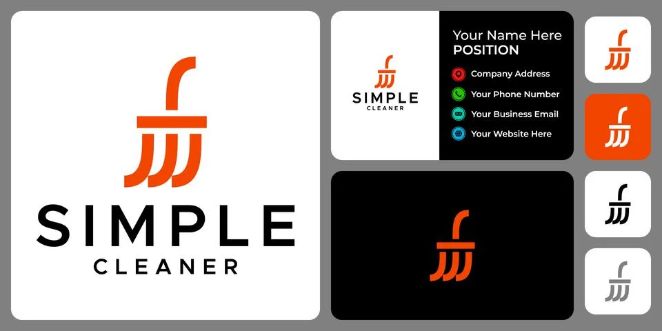 CLEANER LOGO Illustrazione stock