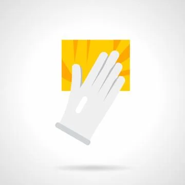 Cleaner services flat color vector icon Stock Illustration