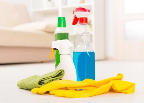Cleaning accesories Stock Photos