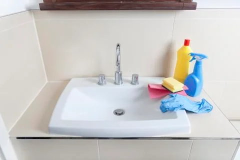 For cleaning accessories Stock Photos