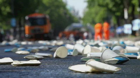 Cleaning after party Stock Footage 370004