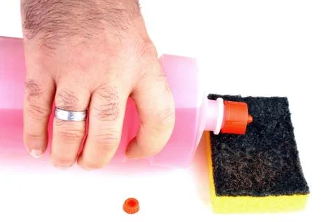 Cleaning with alcohol Stock Photos