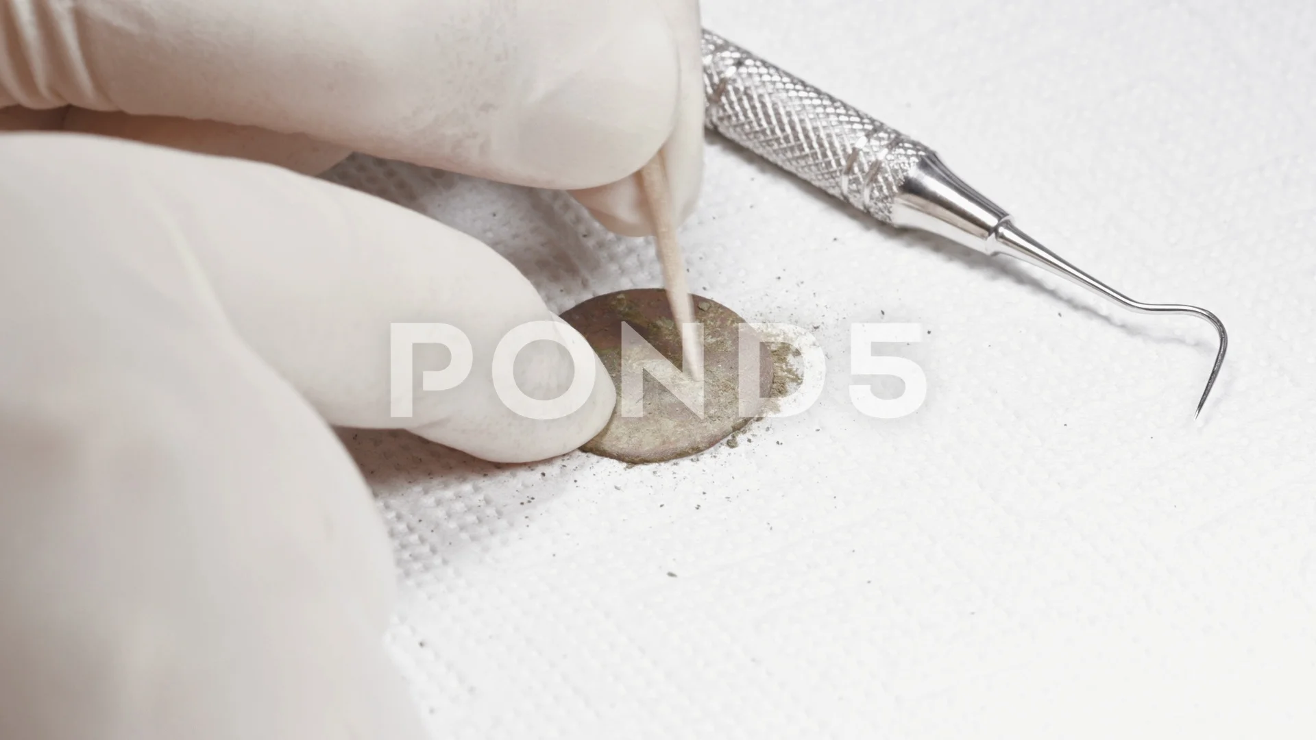 How To Clean Coin with a Toothpick