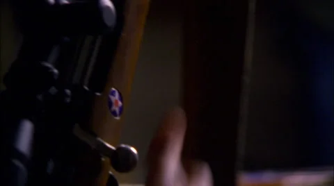 Cleaning and Checking Gun Barrel Stock Footage 62649077