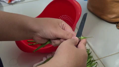 Cleaning and cutting Stock Footage 321262984