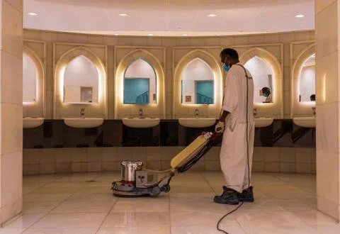 Cleaning and sanitizing services during coronavirus - covid19 outbreaks Stock Photos
