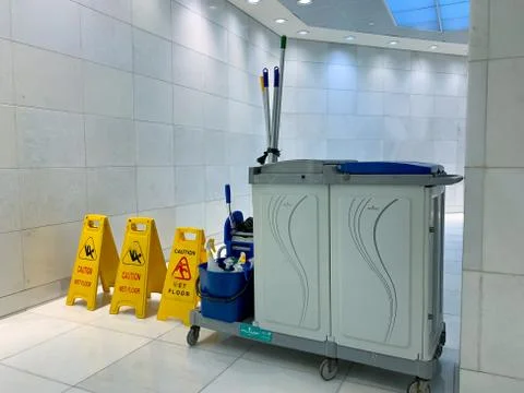 Cleaning and sanitizing services during coronavirus - covid19 outbreaks Stock Photos