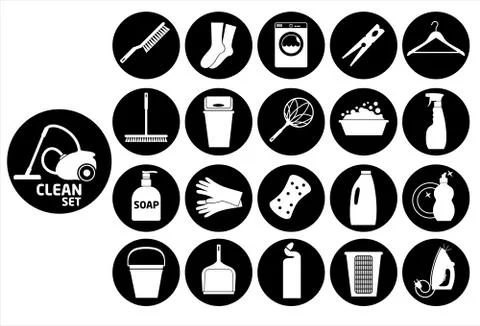 Cleaning background illustration. Stock Illustration