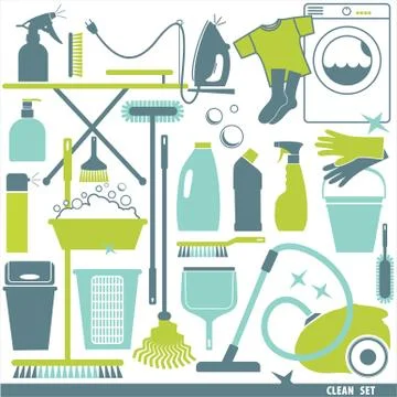 Cleaning background illustration. Stock Illustration