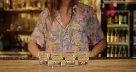 Cleaning bar after Stock Footage 203899770