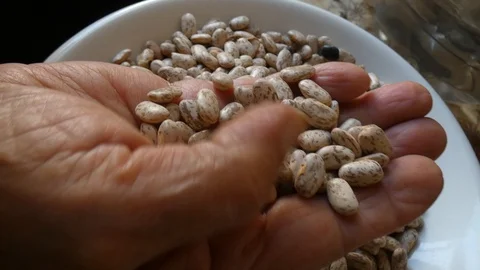 Cleaning beans for food Stock-Footage 106551857
