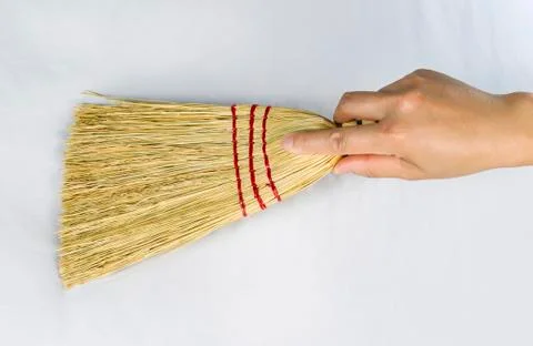 Cleaning bed sheets Stock Photos