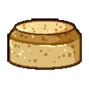 Cleaning biodegradable kitchen sponge pixel art vector illustration Stock Illustration