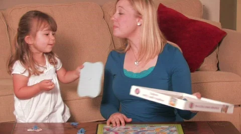Cleaning Up a Board Game Video stock 718022