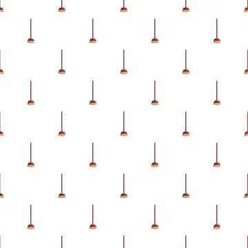 Cleaning broom repeated pattern for housework background Stock Illustration