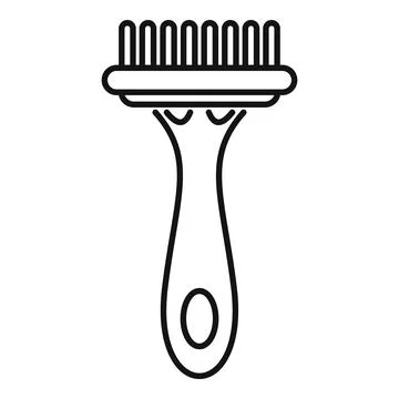 Cleaning brush icon with long handle for web design Illustration