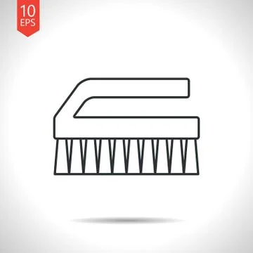 Cleaning brush Stock Illustration
