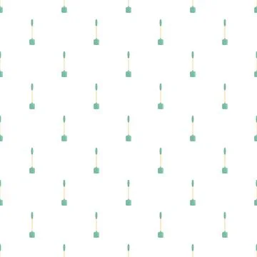 Cleaning brush pattern creating a seamless background Illustrazione stock
