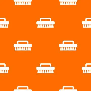 Cleaning brush pattern seamless Stockillustratie