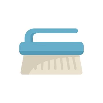 Cleaning brush with plastic handle for scrubbing Illustration