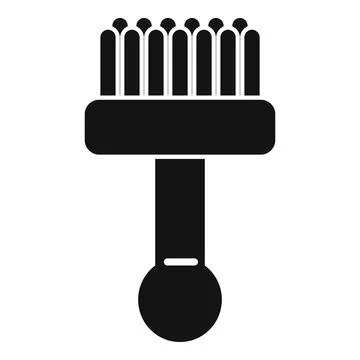 Cleaning brush with round handle for deep cleaning Illustration