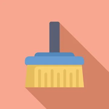 Cleaning brush sweeping dusting broom for janitor service Illustrazione stock