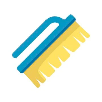 Cleaning brushe on white background. Vector illustration in trendy flat style Stock Illustration