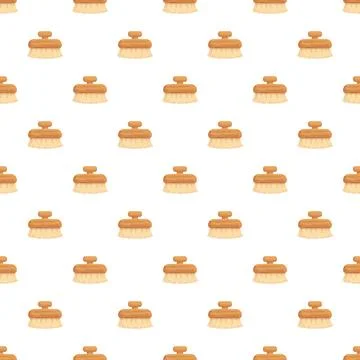 Cleaning brushes forming a seamless pattern 스톡 일러스트