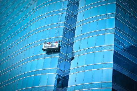 Cleaning the building Stock Photos