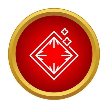 Cleaning button icon representing shine and polish 스톡 일러스트
