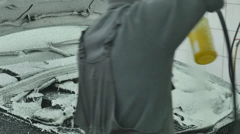 Cleaning car engine from clean care care service Stock Footage 68505439