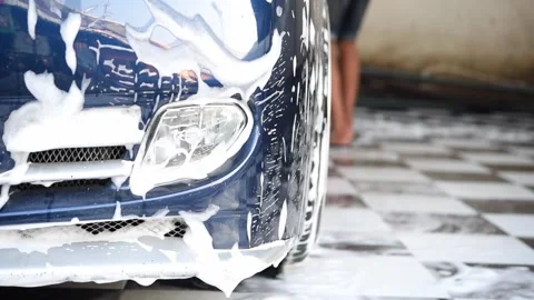 Cleaning the car Stock Footage 303694827