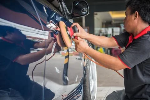 Cleaning the car Stock-Fotos