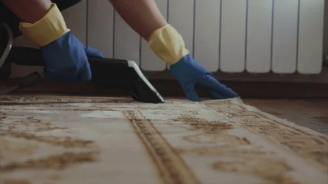 Cleaning carpet service Video stock 70485777