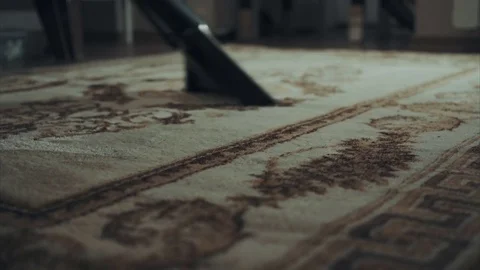Cleaning carpet with spray extraction tools Video stock 70486296
