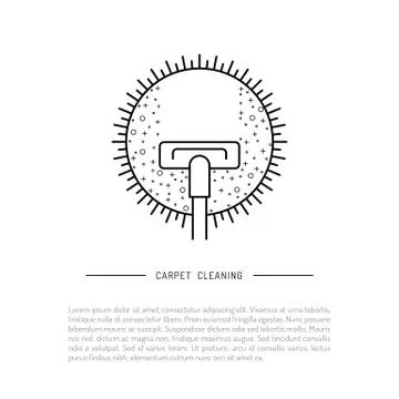 Cleaning of carpets Stock Illustration