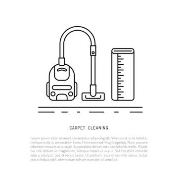 Cleaning of carpets Stock Illustration